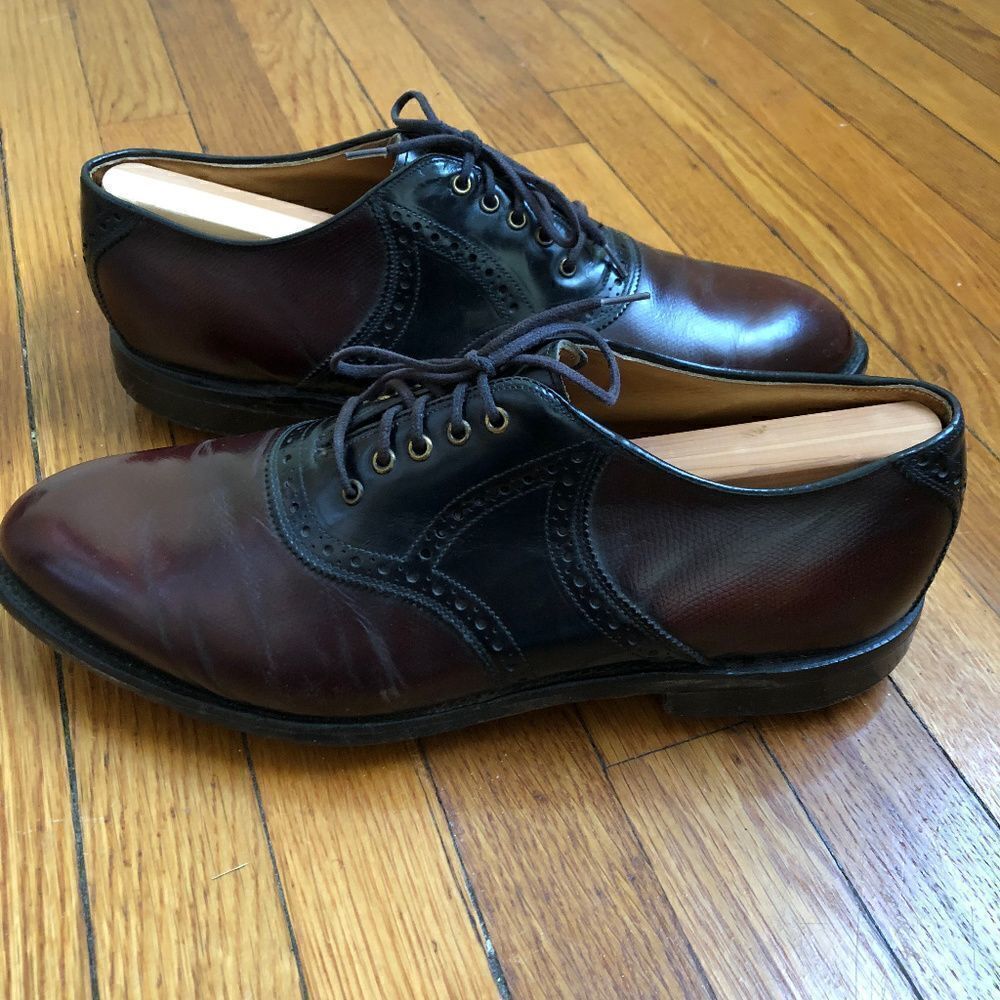 Johnston Murphy Mens Aristocraft Golf Shoes Sz 9.5